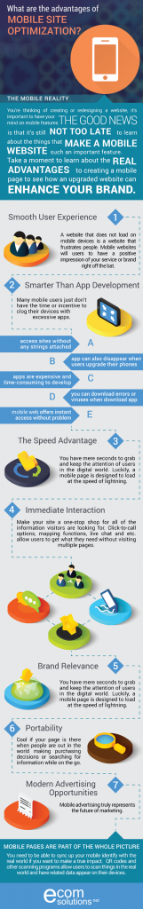 Advantages of Mobile Website Optimization